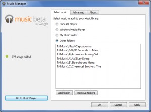 Google Music Manager Software